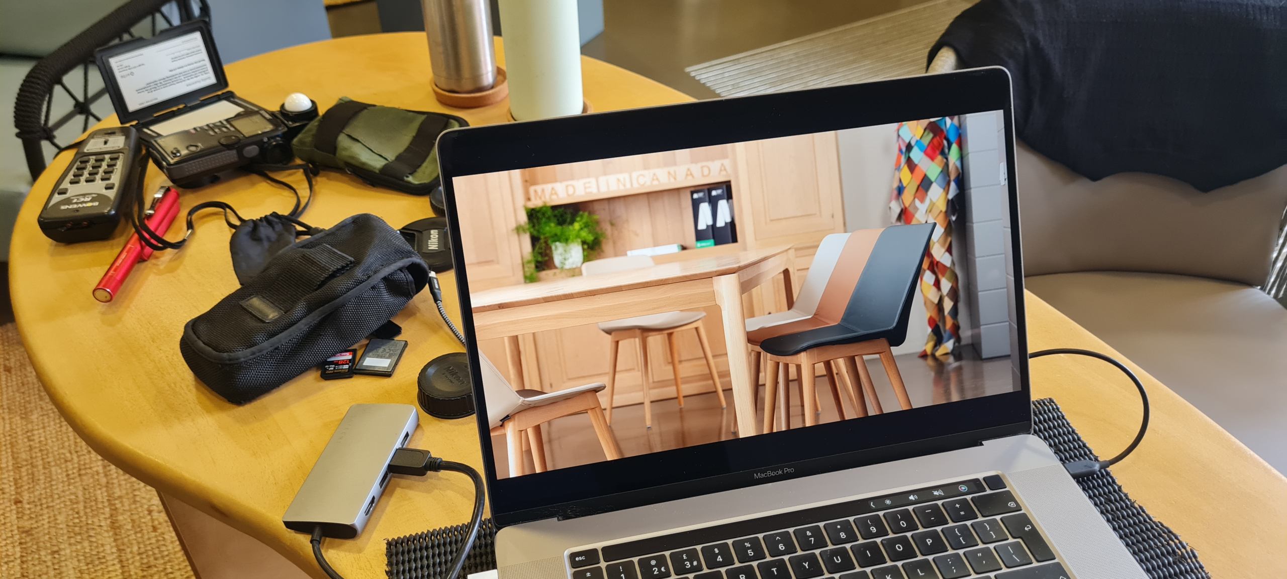 Commercial-location photography BTS